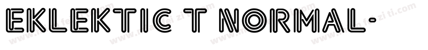 Eklektic T Normal字体转换